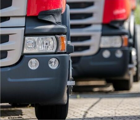Serviced trucks